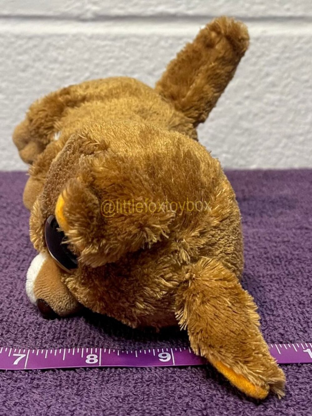Ty Beanie Boos Kipper Kangaroo Plush Joey Brown Gold Sparkle Eyes Australian ESA - Picture 5 of 7